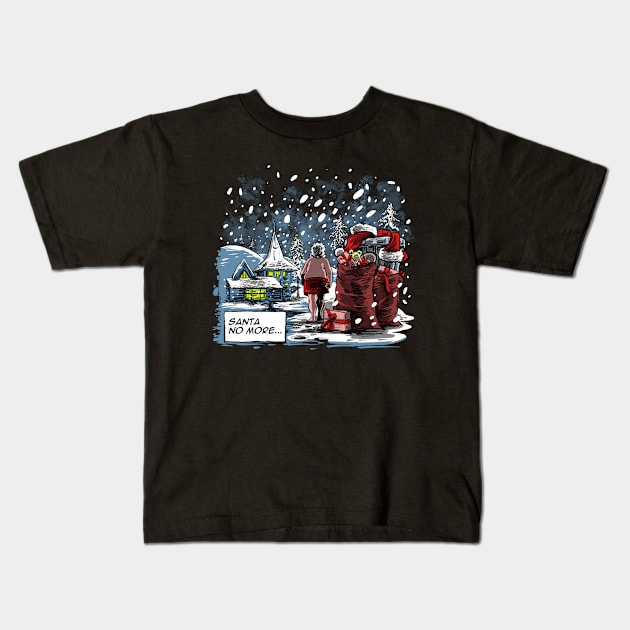 Santa no More Kids T-Shirt by Zascanauta